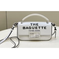 Fendi by Marc Jacobs Baguette Phone Pouch Bag in Print Leather White 2024