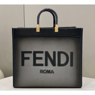 Fendi Sunshine Large Shopper Tote Bag Graduated Gray