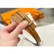 Hermes Focus belt buckle & Reversible leather strap 13 mm 14