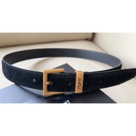 Saint Laurent Width 3cm cassandre belt with square buckle 07