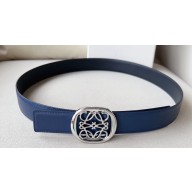 Loewe Reversible Anagram Ellipse belt in smooth calfskin 03