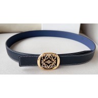 Loewe Reversible Anagram Ellipse belt in smooth calfskin 04