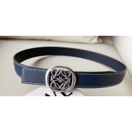 Loewe Reversible Anagram Ellipse belt in smooth calfskin 06