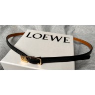 Loewe Width 1cm Amazona padlock belt in smooth calfskin 01