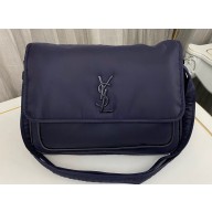 Saint Laurent niki messenger Bag in econyl® 757146 Blue