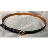 Loewe Width 1.5cm Belt in smooth calfskin with contrast stitching 03