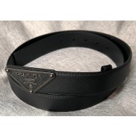 Prada Width 3.4cm Saffiano leather belt 240102 15