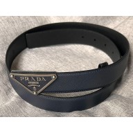 Prada Width 3.4cm Saffiano leather belt 240102 16