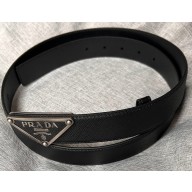 Prada Width 3.4cm Saffiano leather belt 240102 17