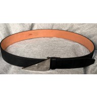Fendi Width 4cm Bag Bugs Eye leather Belt Black/Silver