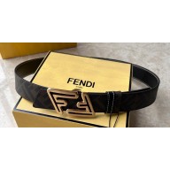 Fendi Width 3.5cm Faster leather Reversible Belt 02