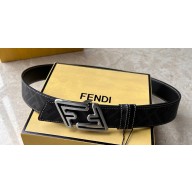 Fendi Width 3.5cm Faster leather Reversible Belt 03