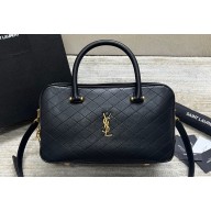 Saint Laurent lyia duffle Bag in quilted lambskin 766785 Black