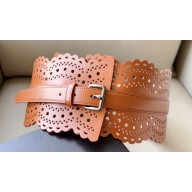Alaia Width 12cm CORSET BELT IN VIENNE WAVE CALFSKIN 06