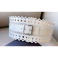 Alaia Width 12cm CORSET BELT IN VIENNE WAVE CALFSKIN 02