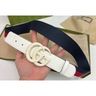 Gucci Width 3.8cm Double G buckle elastic Web belt 432707 02