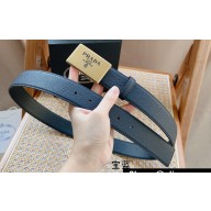 Prada Width 3.5cm Saffiano leather belt 240102 01