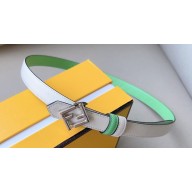 Fendi Width 2cm FF Diamonds leather Reversible Belt 06