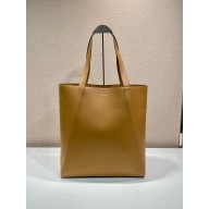 PRADA Leather tote bag 2vg122 caramel 2024