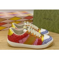 Gucci Lovelight Screener sneaker with glitter 710534 2022