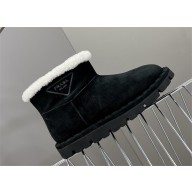 Prada Shearling booties black 1T217N 2023