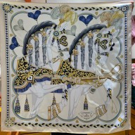Hermes silk scarf 90x90cm 25 2024 FW(TOP QUALITY)