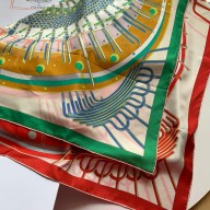 Hermes silk scarf 90x90cm 32 2024 FW(TOP QUALITY)