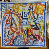 Hermes silk scarf 90x90cm 11 2024 FW(TOP QUALITY)