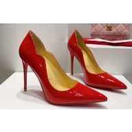 Christian Louboutin Heel 10.5cm Hot Chick Pumps in Patent Red
