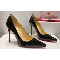 Christian Louboutin Heel 10.5cm Kate Pumps in Patent Black