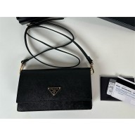 PRADA Saffiano leather mini bag 1NF059 BLACK 2025