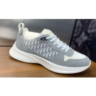 Dior Calfskin and Technical Mesh with Dior Oblique Canvas B25 Runner Men's Sneakers 13 2024