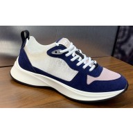 Dior Calfskin and Technical Mesh with Dior Oblique Canvas B25 Runner Men's Sneakers 18 2024