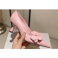 Jimmy Choo Heel 6.5cm Rosalia Flowers 65 Rose Nappa Leather Pumps Pink 2024