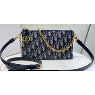 Miss Dior 30 Montaigne Midi Mini Bag in Blue Dior Oblique Jacquard