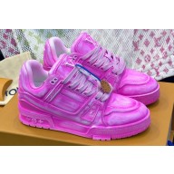 Louis Vuitton LV Trainer Women/Men Sneakers Printed calf leather Top Quality 01 2024