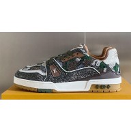 Louis Vuitton LV Trainer Women/Men Sneakers with Swarovski™ crystals Top Quality 02 2024
