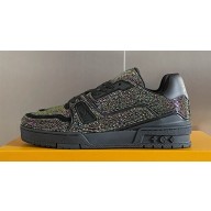 Louis Vuitton LV Trainer Women/Men Sneakers with Swarovski™ crystals Top Quality 08 2024