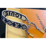 Louis Vuitton Textile canvas and brass LV Buddy Bracelet 05 2024