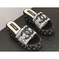 Chanel Strass Heel CC Logo Platform Mules 03 2024