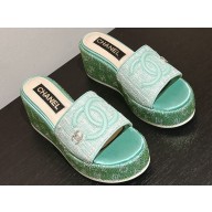 Chanel Strass Heel CC Logo Platform Mules 04 2024