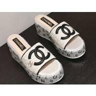 Chanel Strass Heel CC Logo Platform Mules 06 2024