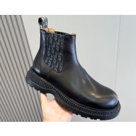 Dior Explorer Chelsea Men's Boots in Calfskin with Dior Oblique Motif 07