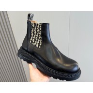 Dior Explorer Chelsea Men's Boots in Calfskin with Dior Oblique Motif 08