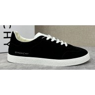 Givenchy Town Men's Sneakers in leather suede Black