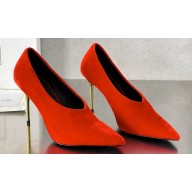 Balamin Heel 9.5cm Ruby Velvet Pumps 02 2024