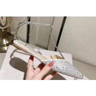 Jimmy Choo point-toe flats Crystals Silver with Crystal Embellishment 2024