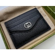 Gucci Card case with Interlocking G 734999 in Black leather