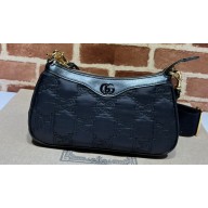 Gucci GG Matelassé handbag 735049 Nylon Black