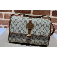 Gucci GG messenger bag with Interlocking G 745679 Beige